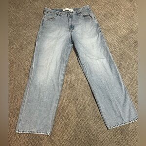 VTG Levi's carpenter light wash blue jeans size 33x32 y2k